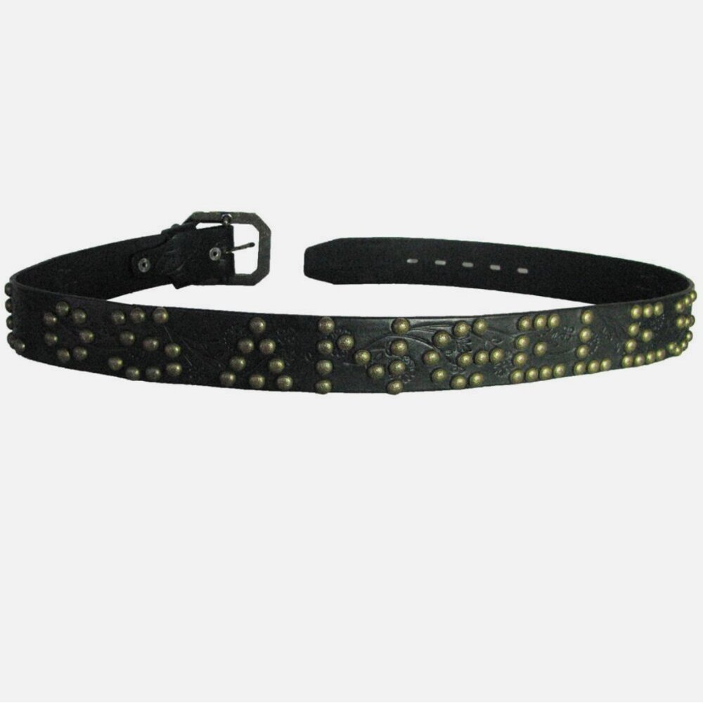 True Religion Los Angeles Studded Leather Belt